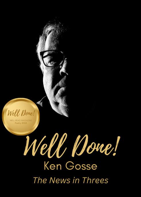 Cover for The News in Threes by Ken Gosse
