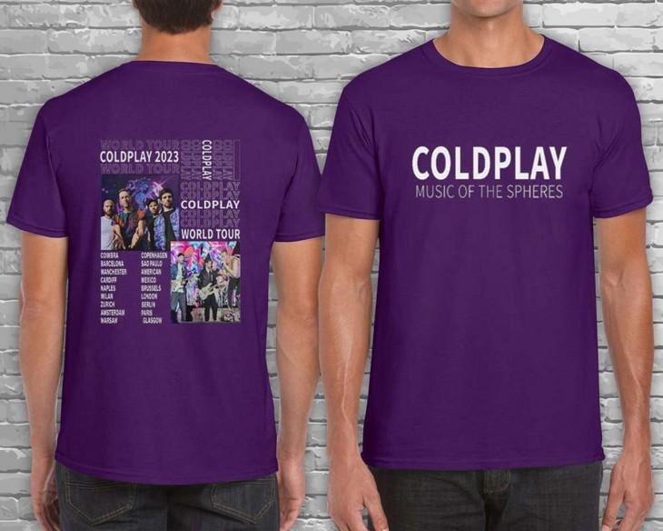 Coldplay 2023ツアー限定Tシャツ COLDPLAY Music Of The Spheres World Tour 2023 - 2024 T-Shirt