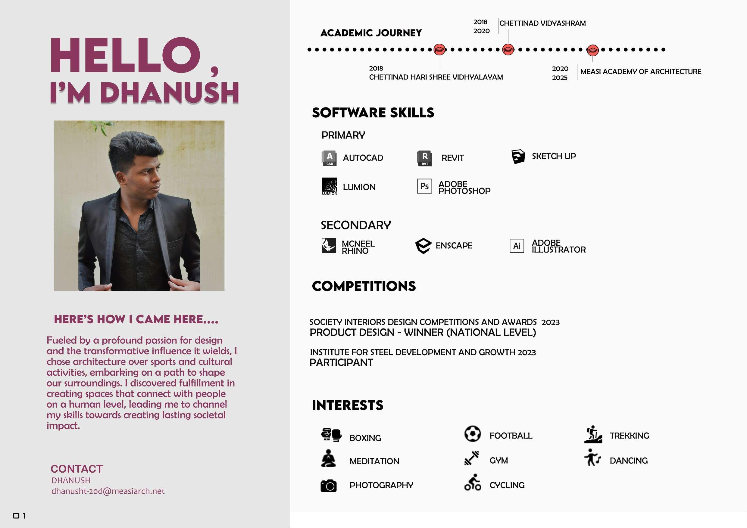 T.DHANUSH | ARCHITECTURAL PORTFOLIO by Dhanush T - Issuu