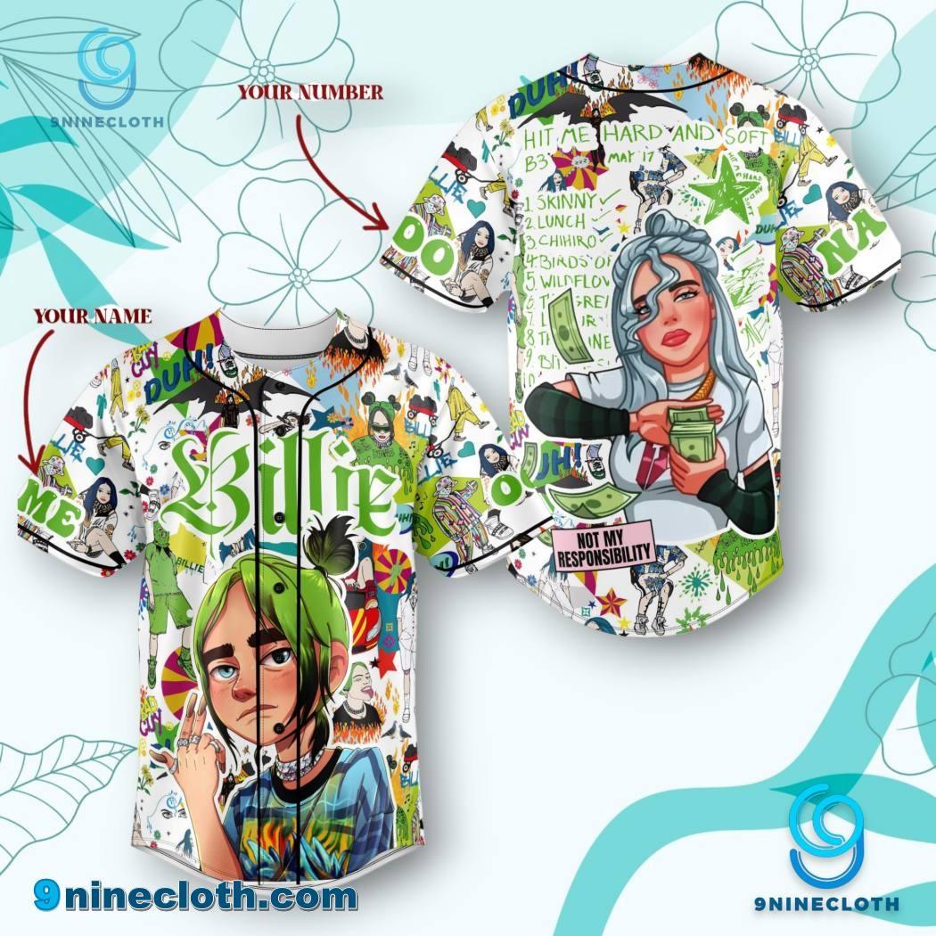 トップス Billie Eilish BE Custom Jersey Game Tee Billie Eilish Jersey - Etsy
