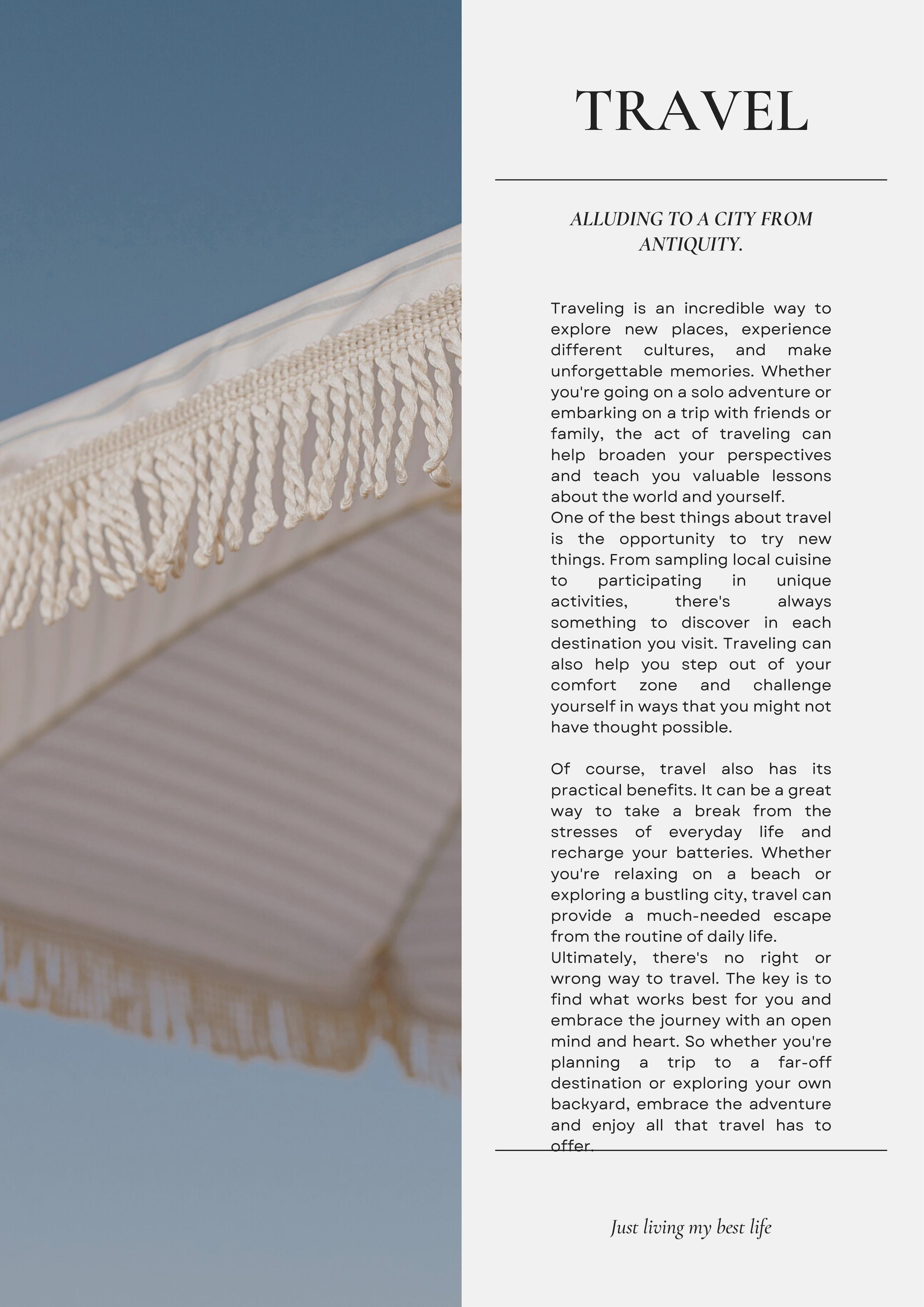 Beige Aesthetic Modern Simple Minimalist Magazine by Aleksandra Chubar ...