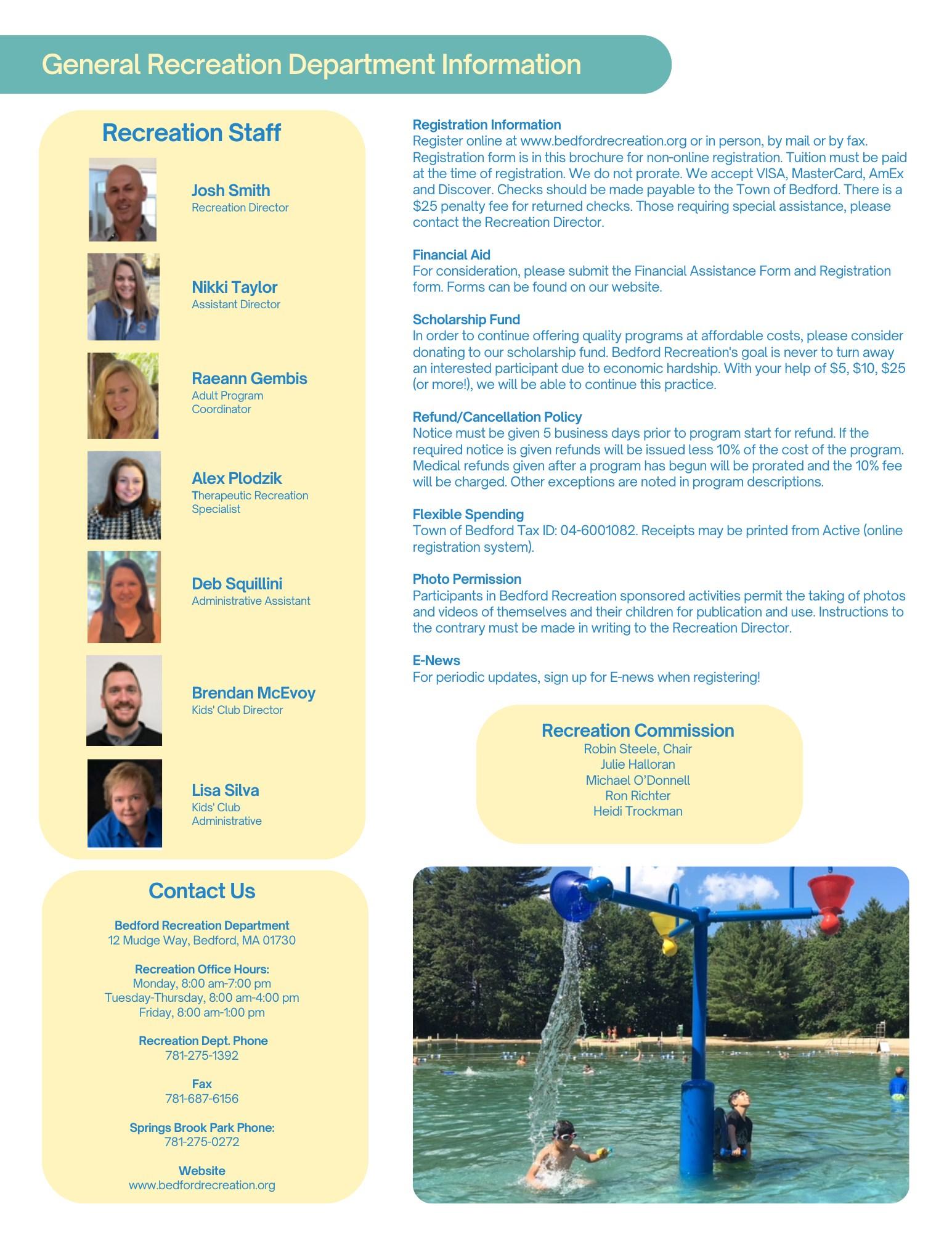 Springs Brook Park Summer 2024 Brochure by BedfordRecreation Issuu