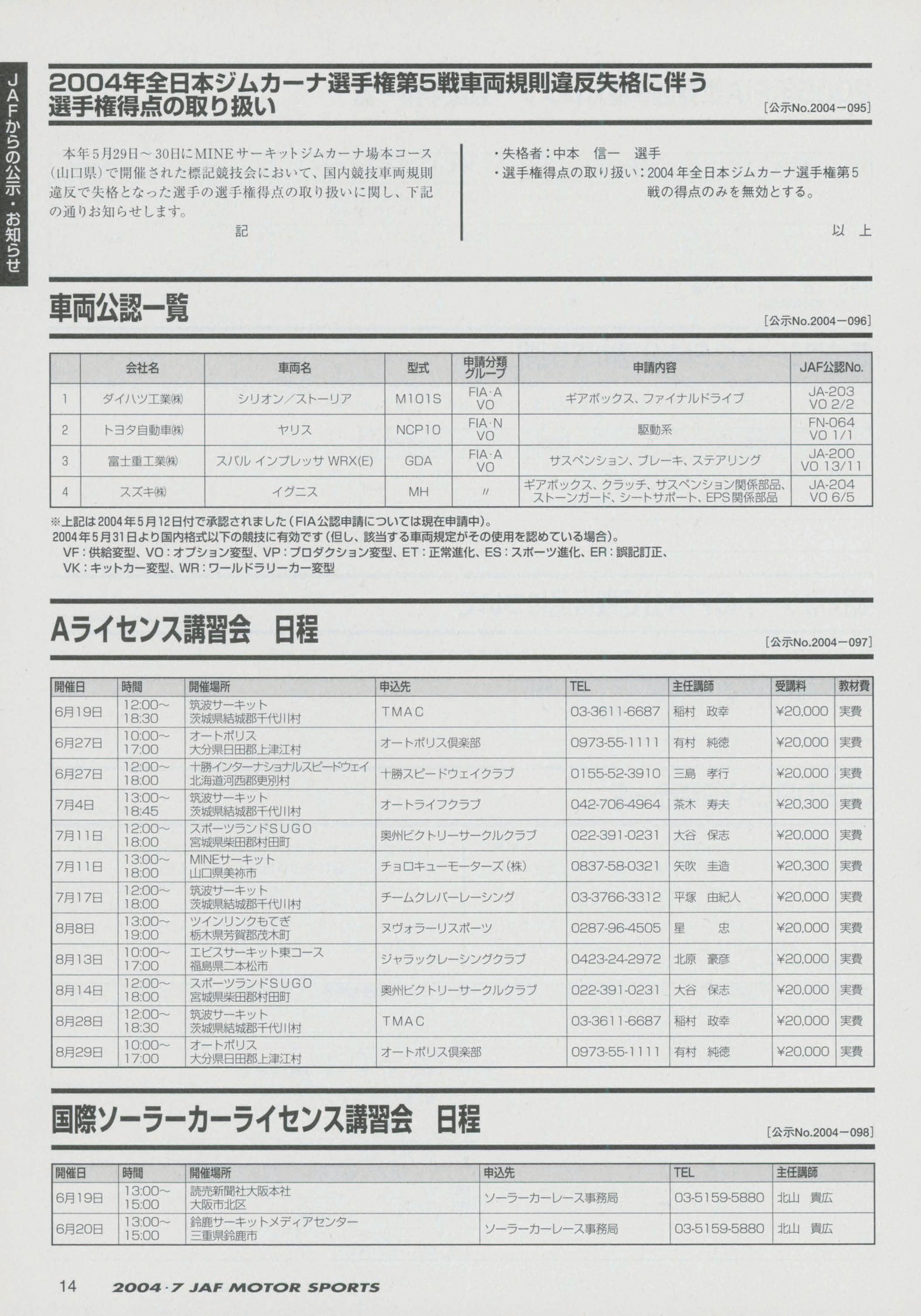 Boon 2004年1月号〜11月号(2月号、7月号、8月号、12月号抜) ダイハツ ブーン 2004年式モデル 1.0 CL Fパッケージ AT の
