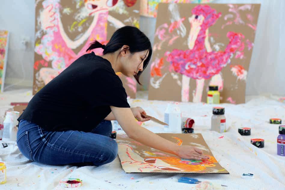 Ayako Rokkaku Fumble in colors, tiny discoveries by Gallery