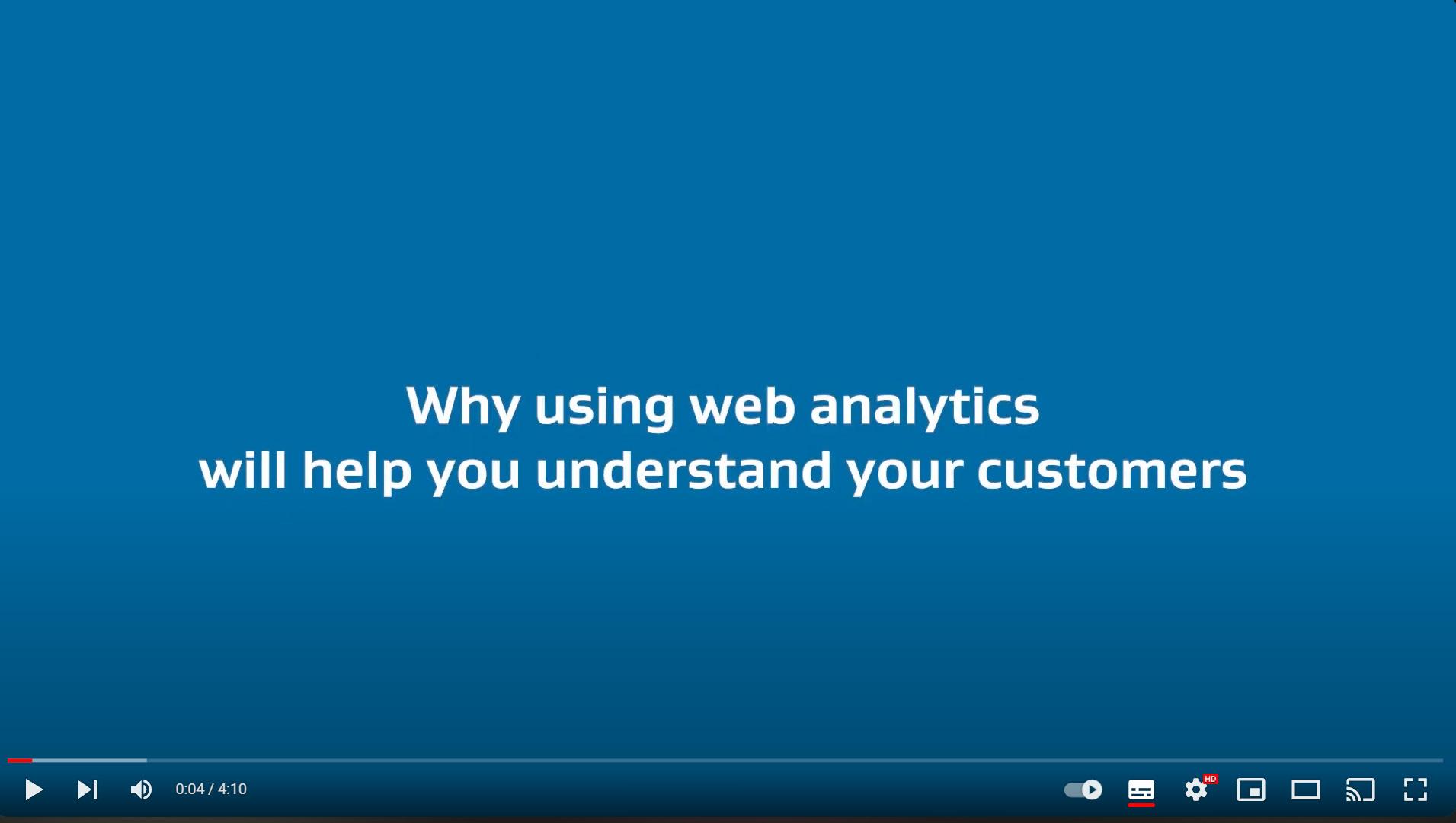 Using web analytics