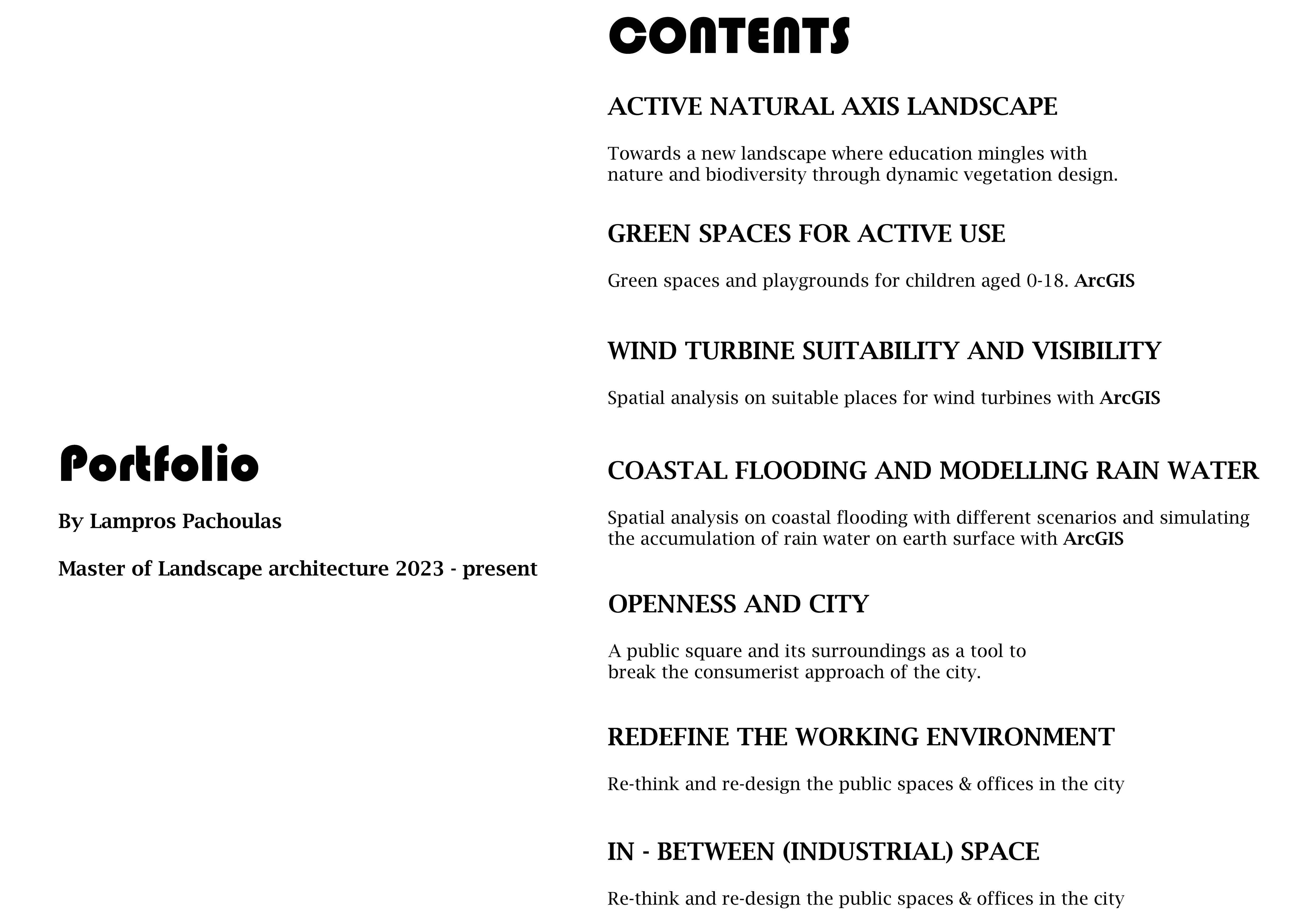 Landscape Architecture & Urban Design Portfolio by LamprosPachoulas Issuu