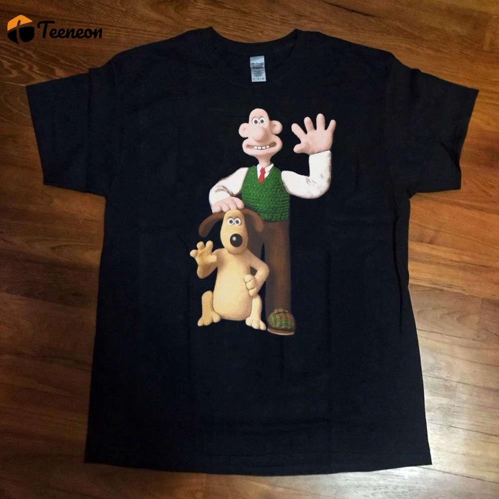 90s 00s delta Wallace and Gromit Tシャツ WALLACE & GROMIT VINTAGE 1990s T-SHIRT LARGE RARE - POLYGRAM