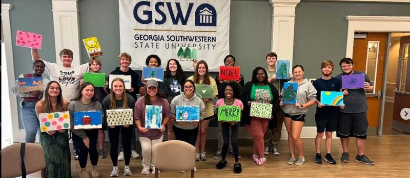 Operation Christmas Child: box painting