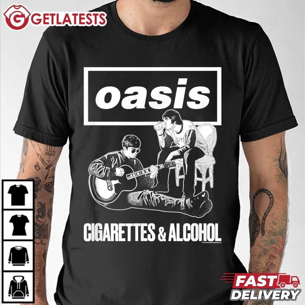 【限定品】OASIS Cigarettes & Alcohol T-Shirt ba210d6ce61804136eebbb6a474a44