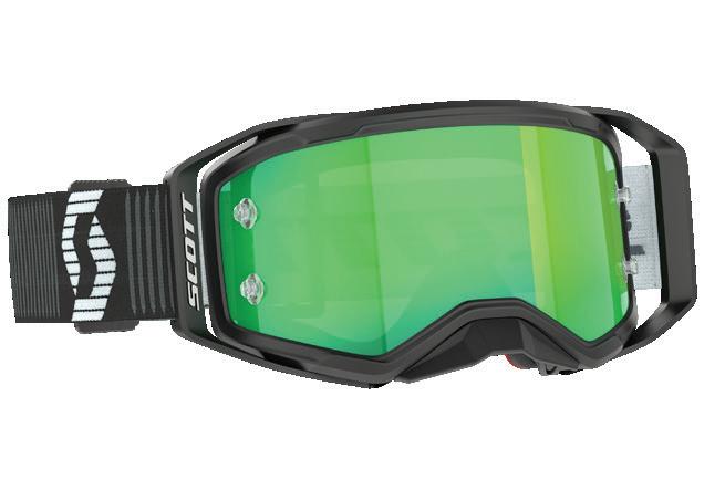 SCOTT Split OTG Motocross Goggles – Black Frame / Dark Smoke Lens (Over The Glasses, Anti-Fog)