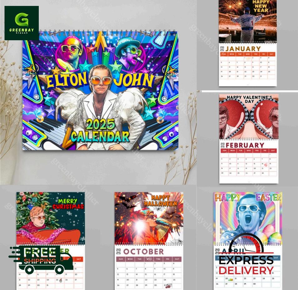 Elton John 2025 Wall Hanging Calendar by Porter Greenbayclother Issuu