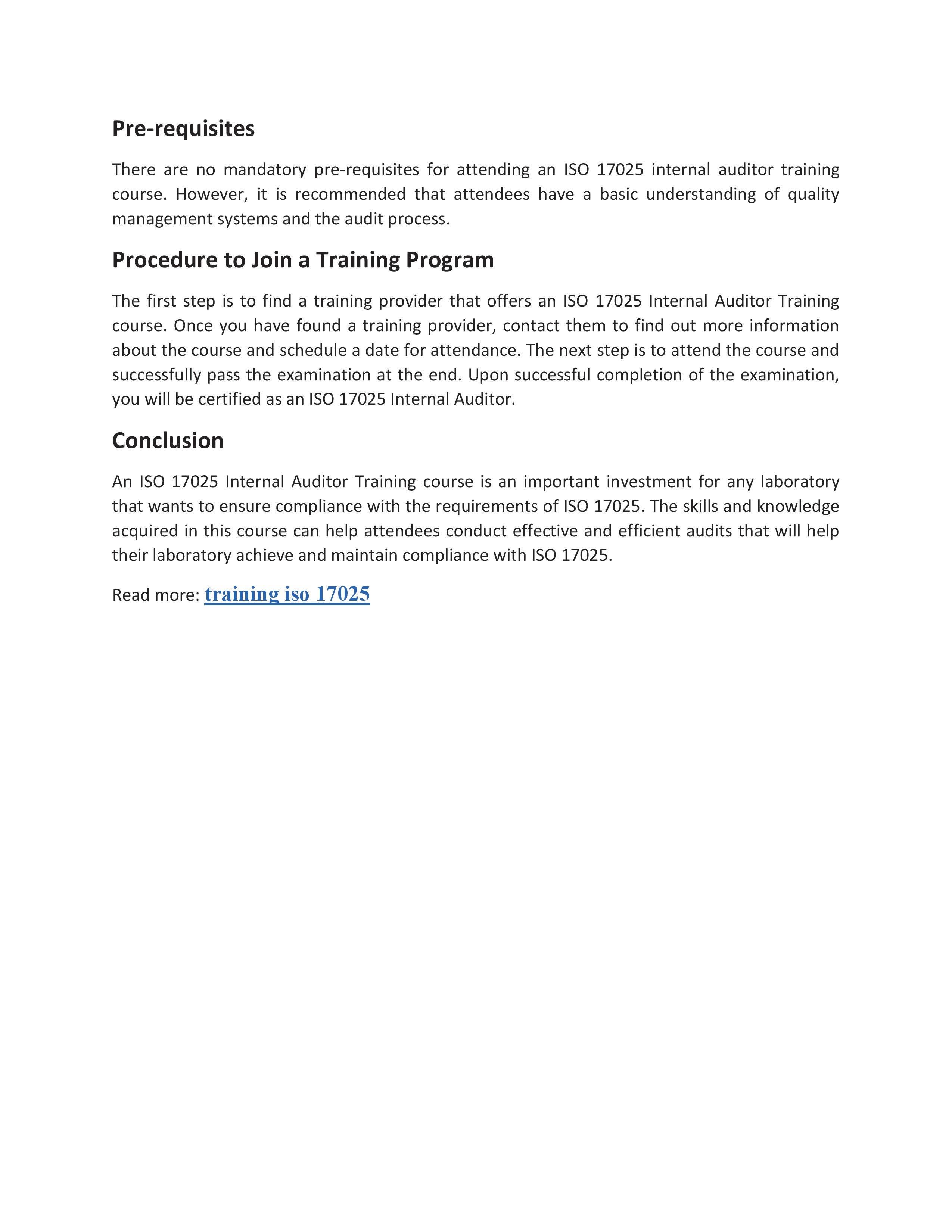 ISO 17025 Internal Auditor Training Indonesia by habokira - Issuu