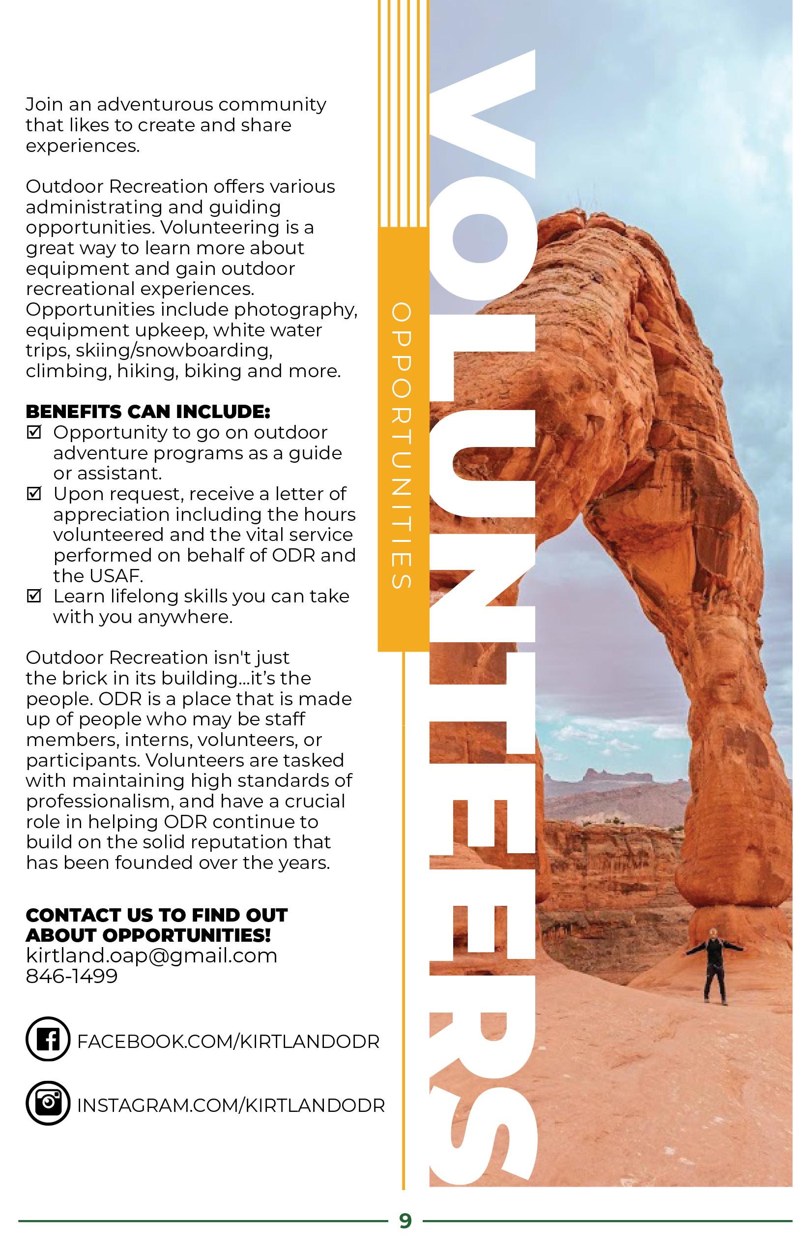 Kirtland Outdoor Recreation Rental Catalogue by 377 FSS Marketing Issuu
