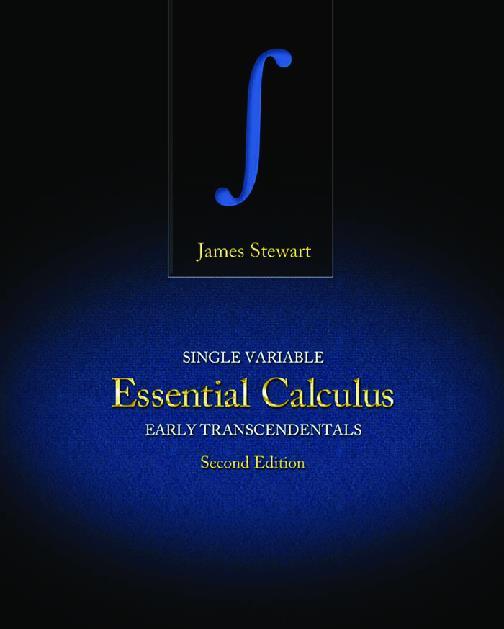 Single Variable Essential Calculus Early Transcendentals 2nd Edition By