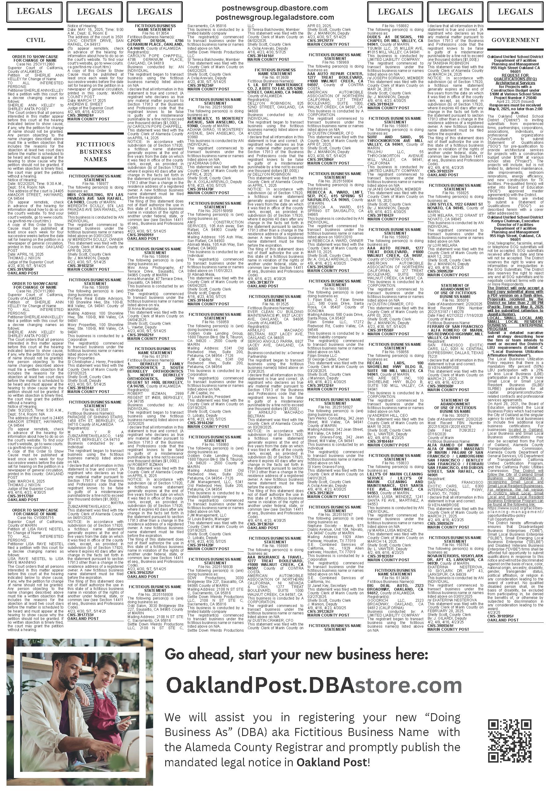 Oakland Post, week of April 23 - 29, 2025 by postnewsgroup - Issuu
