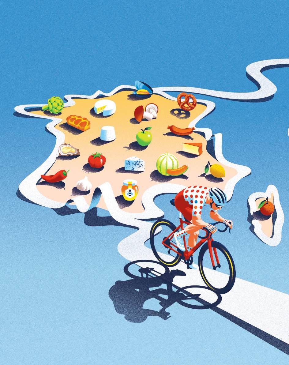 Serviette E.Leclerc Tour De France – 64x84 Cm – Polyester – Pois