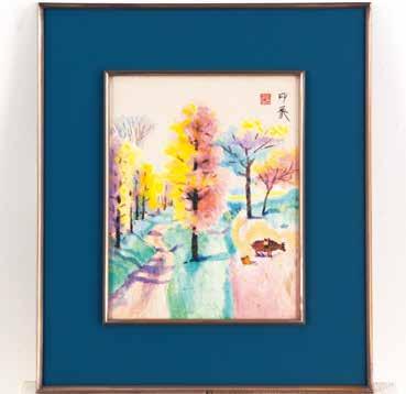 shindo銘 作者不詳 金彩水彩画 原画 絵画 芸術 美術 額装 美術品 shindo銘 作者不詳 金彩水彩画 原画 絵画 芸術 美術 額装 美術品