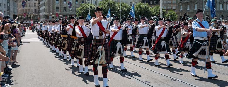 Cover for Scotch College Pipe Band performs on the world stage