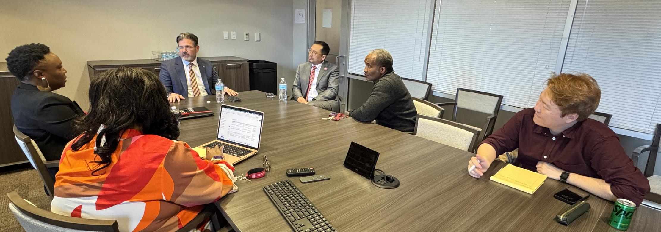 Dean Cole meets with faculty at the University of Georgia to discuss how UT Social Work leads in medical humanities.