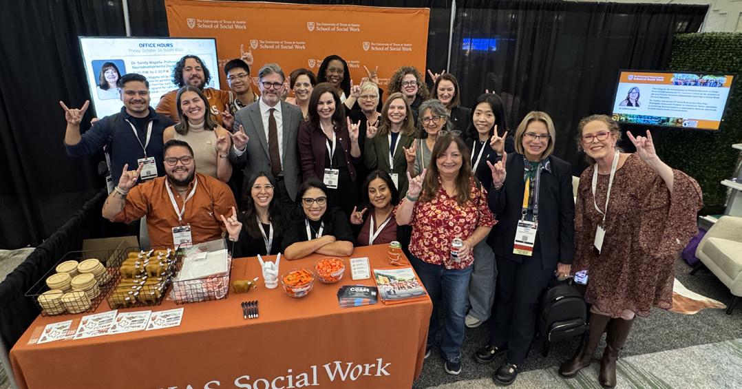 Dean Cole stands with fellow UT Social Work faculty and staff at CSWE APM 2025.