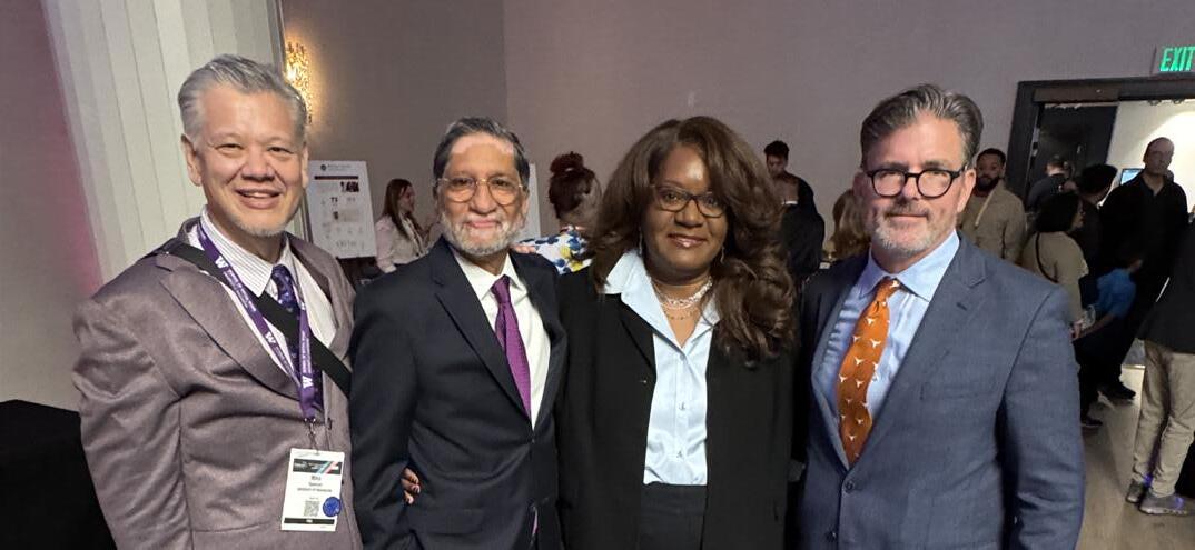 L to R: Dean Michael Spencer (Washington), Dean Gautam Yadama (Boston College), Dean Ramona Denby-Brinson (North Carolina) and Dean Allan Cole gather at CSWE APM.
