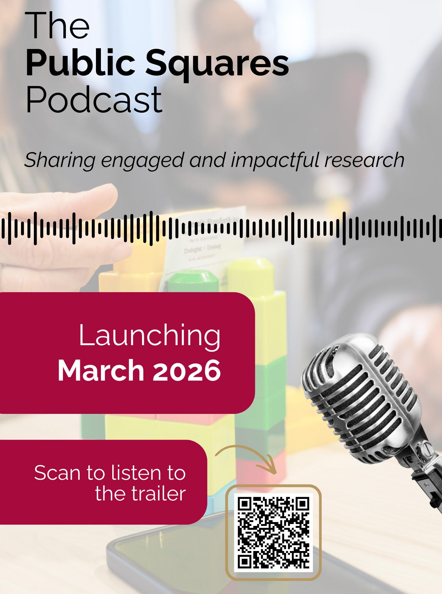 Cover for The Public Squares Podcast: Launching March 2026 - the gem - Feb 2026