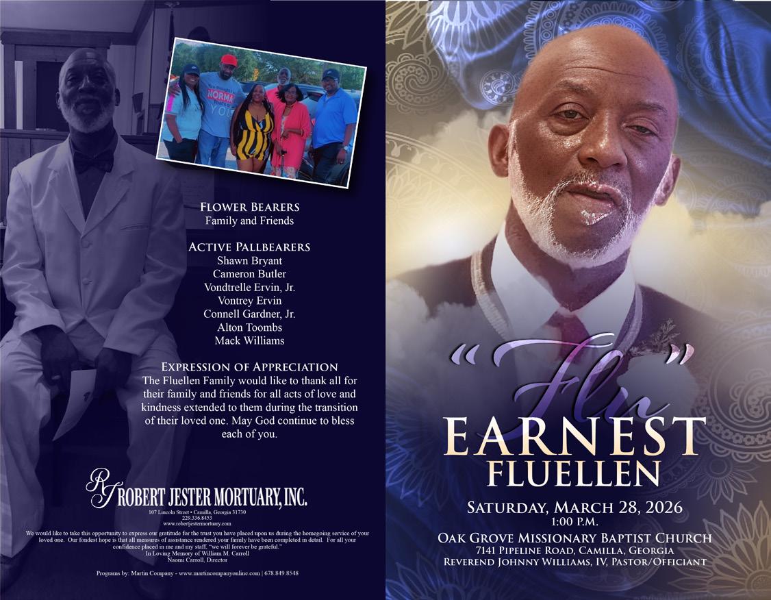 Earnest Fluellen - Robert Jester Mortuary by Martin Company - Issuu