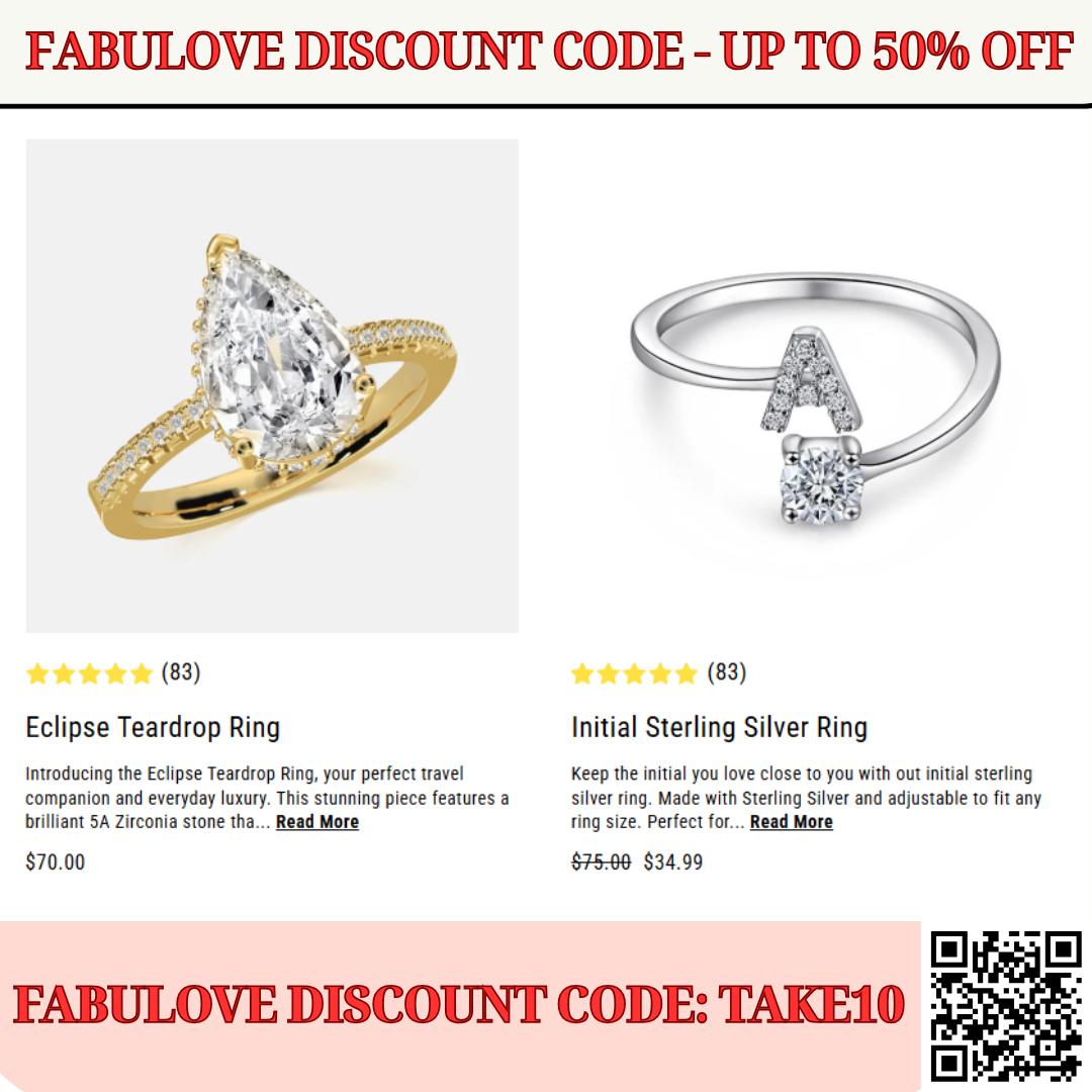 Cover for Fabulove Discount Code: TAKE10 – Top 5 Jewelry Gift Ideas for Valentine’s Day 2025 to Save up to 50% OFF!