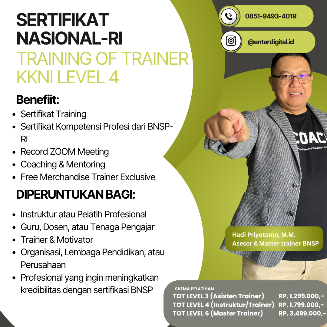 Dasar Hukum Training Of Trainer Magelang