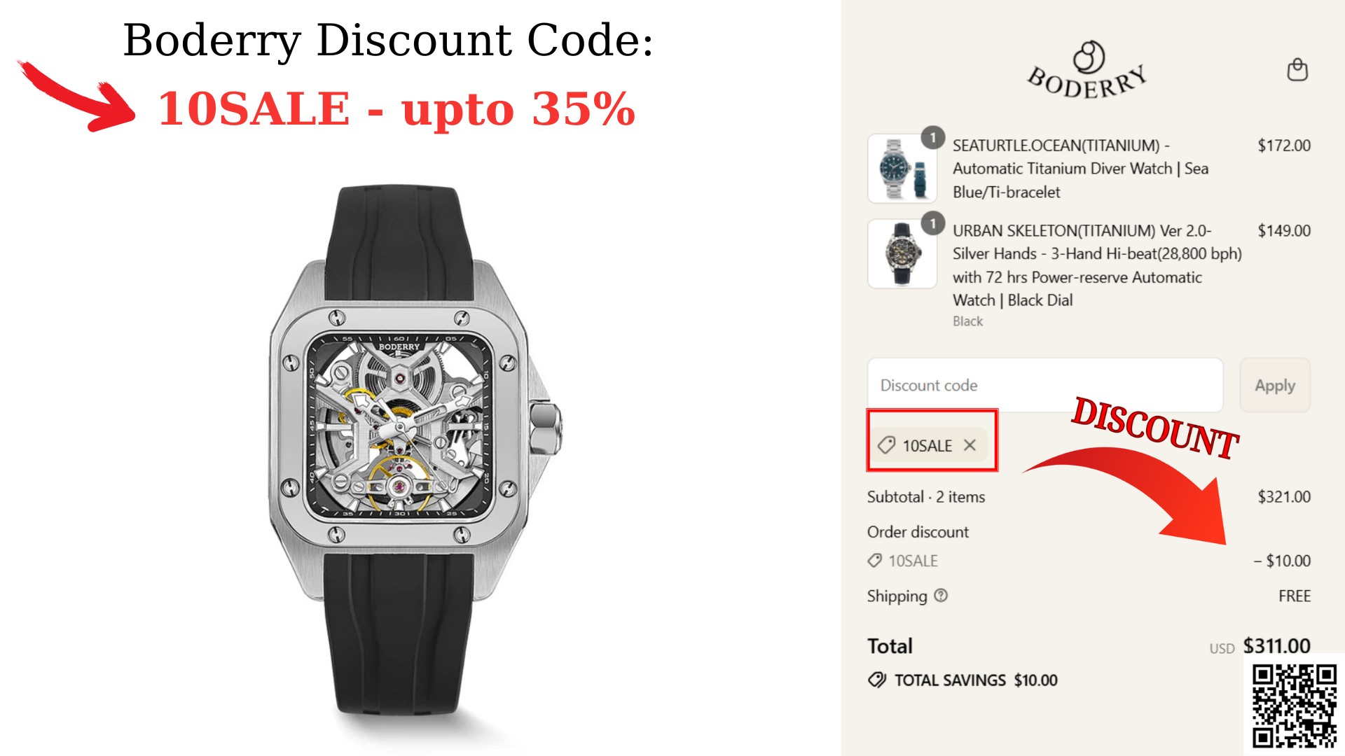 Boderry Promo & Coupon Code: 10SALE – Save up to 35% OFF