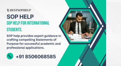 Cover for SOP Help for International Students.