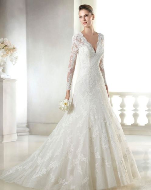 knee length dresses for ladies White Lace Midi Dress with Puff Sleeves Online main image 1